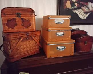 Lot Of Baskets And Containers