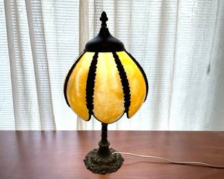 Slag Glass Lamp