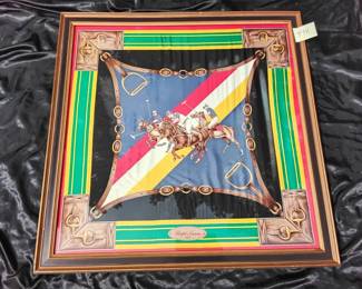 01 Large Framed Ralph Lauren Scarf