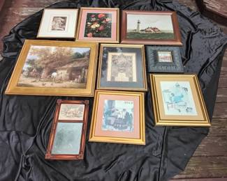 Large Lot Of Various Framed Art