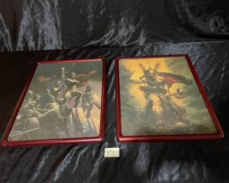 Set Of Two Frank Frazetta Fantasy Warrior Prints