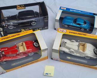 Lot of 4 Scale Model Cars New in Box including The Godfather Maisto Jada Mercedez Benz