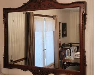 47 x 54 Rectangular Wooden Mirror