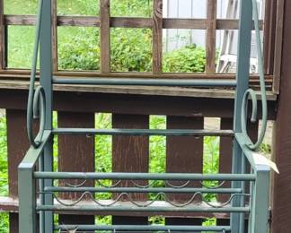 Metal Outdoor Rack and Shelves