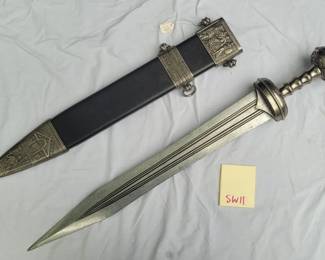 Replica Ancient Roman Julius Caesar Gladius Gladiator Sword with Holster
