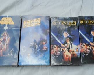 Star Wars Original Trilogy New Sealed in Shrink VHS 90s