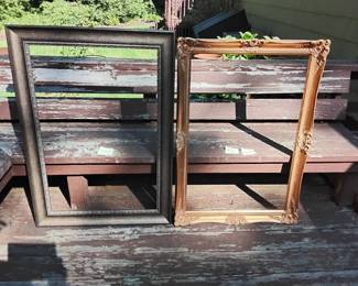 2 Large Picture Frames, 1 Ornate