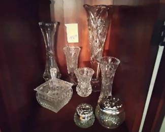 Lot Of Decorative Crystal Items