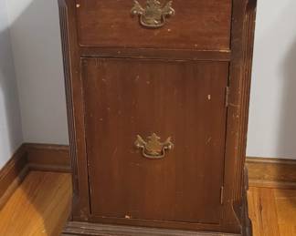 Small Wooden Side Table Nightstand Cabinet with Drawers