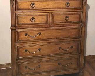 Large Wooden Drexel Dresser Bureau