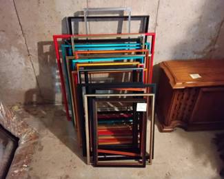 Large Lot Of Metal Picture Frames