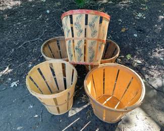 Wooden Apple Baskets