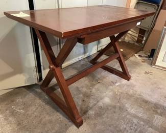 Contemporary Modern Desk With X Legs