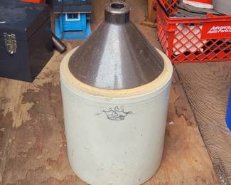 Antique 5 Gallon Stoneware Shoulder Jug