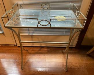 Mirrored Top Side Table