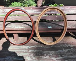 2 Large Oval Picture Frames