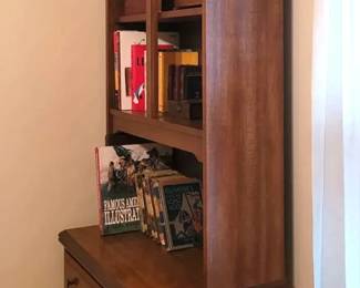 Large Wooden Shelf with Drawers
