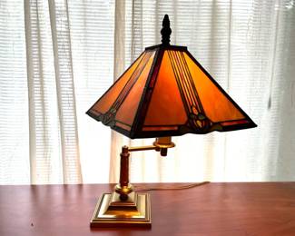 Swing Arm Stained Glass Lamp