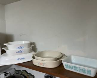 Lot Of Corningware And Pyrex