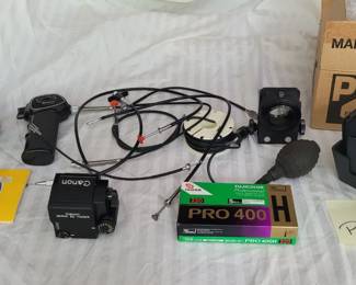 Lot of various Photography Supplies including 220 Color Film