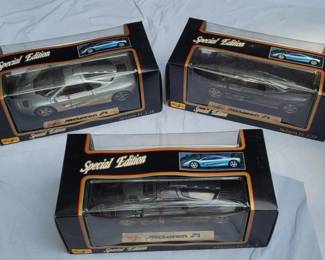 Lot of 3 1993 Maisto Special Edition 118 Scale Model McClaren Car Figures