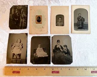 02 Antique Victorian Tintypes Photographs