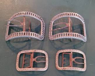 Lot of 4 Antique Belt Buckles
