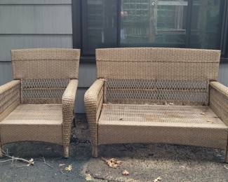 Outdoor Martha Stewart Patio Chair and Loveseat Sofa
