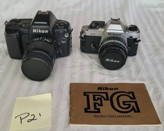 Lot of two Nikon Film Cameras