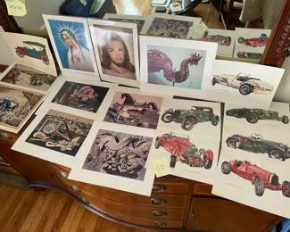 Lot Of Various Vintage Prints