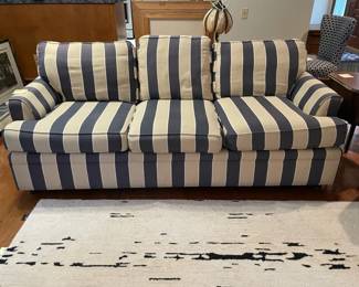 Blue And Cream Striped Sofa By Braxton Culler