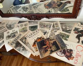 Lot Of Antique Pages From Magazines