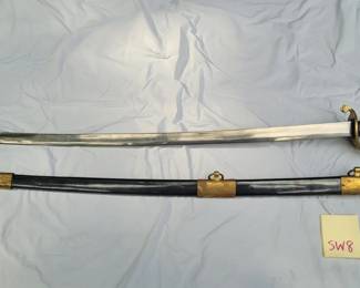Replica American Civil War CSA Cavalry Saber Sword with Holster