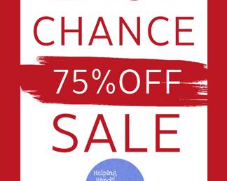 White Red Bold Minimalist Sale Poster
