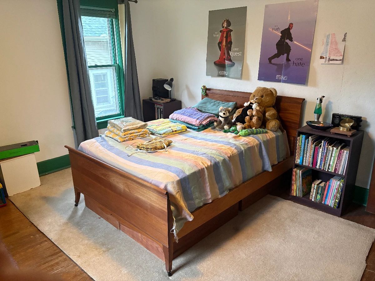 beautiful vintage double bed frame