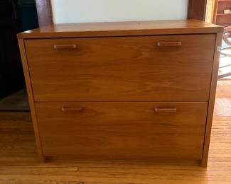 Teak file cabinet