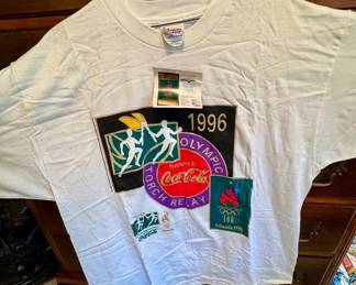 Item # 170 1996 Olympic Hanes T-shirt - NWT $22