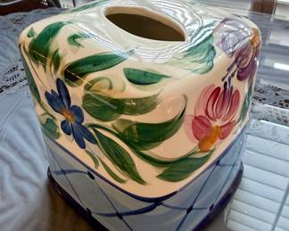 Item #152 - Gail Pittman "Annabella" Tissue Holder $20