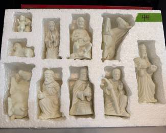 Item #190 - Bisque Nativity Set $44