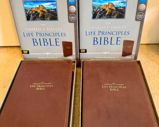Item #136 - New Charles Stanley "Life Principles Bible" $16 each