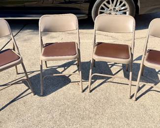 Item #111 - Folding Metal Chair with Padded Seat $20 each