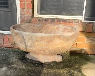 Item #56 - Heavy Concrete Planter (26x15.5x14) $100