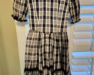 Item #164 Black & Gray Handmade Square Dancing Dress $14