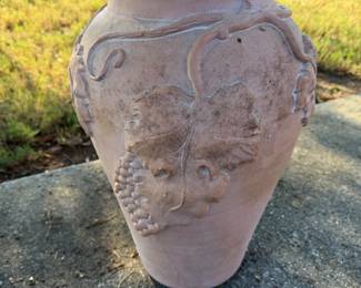 Item 117 - Terracotta Vase w/Grapevine $24