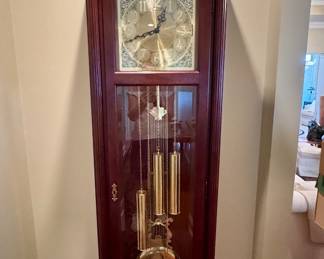 Item #78 - Ridgeway Grandfather Clock (84x21.5x12) $200 (You move)