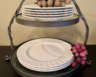 Item #21 - Two-tier Serving Stand