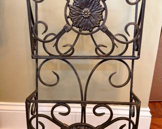 Item #147- Heavy 27" Metal Magazine Rack $14