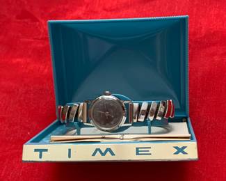 ITEM #184 Timex Watch with Original Box/Paperwork/Bella Vance Inc Wristband $50