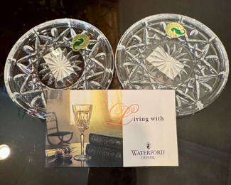 Item 90 - Waterford Lismore Coasters (set of 2) $30