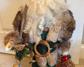 Item #75 - 24" Woodsman handmade by Joanne Sabatini (real fur & wool) $80